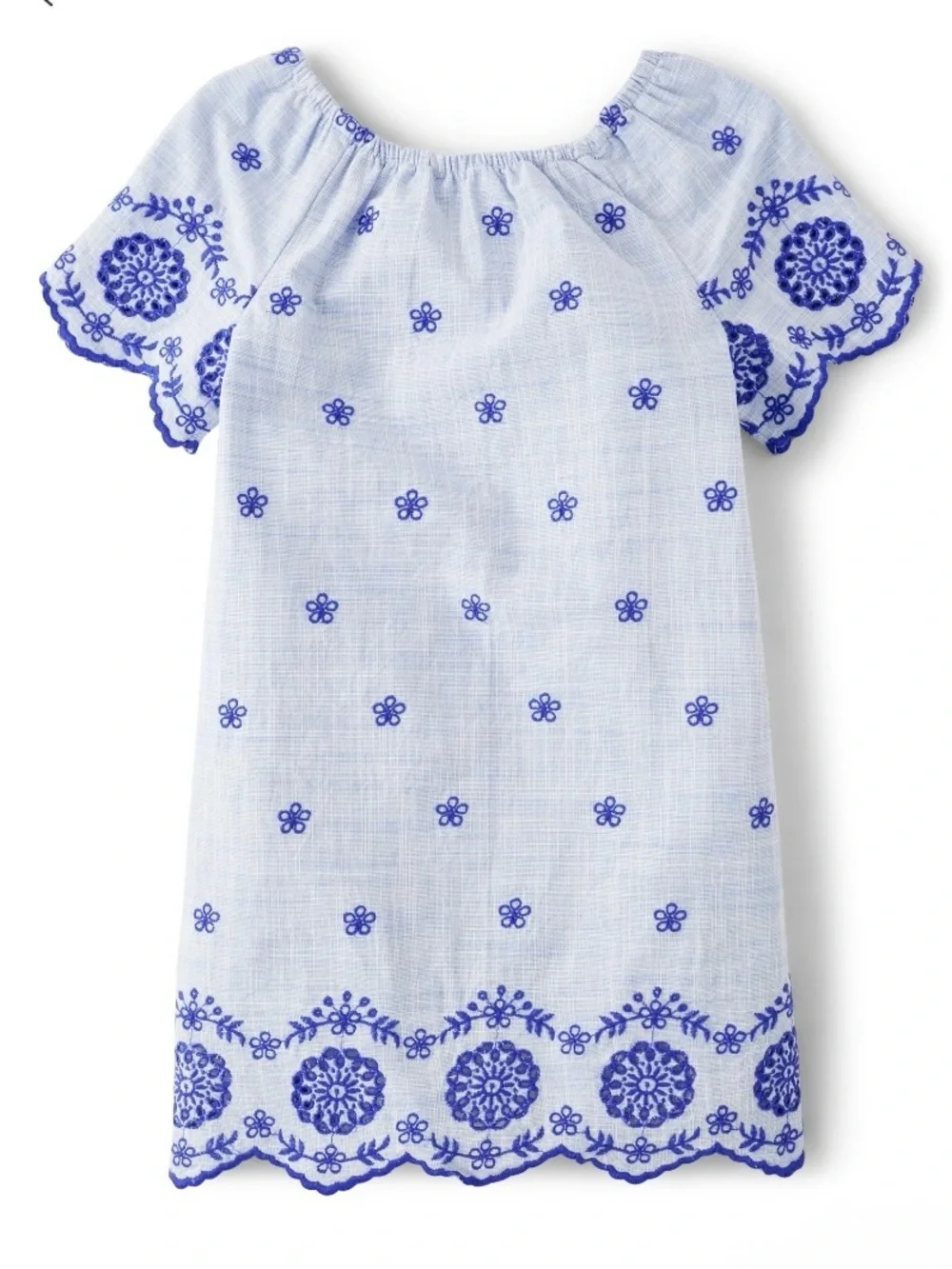 Gymboree Girls ‘Bon Voyage’ Blue Eyelet Dress, Shoes and Modesty Shorts Size 6
